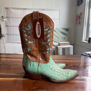 Resistor Ranch caiman hornback boots